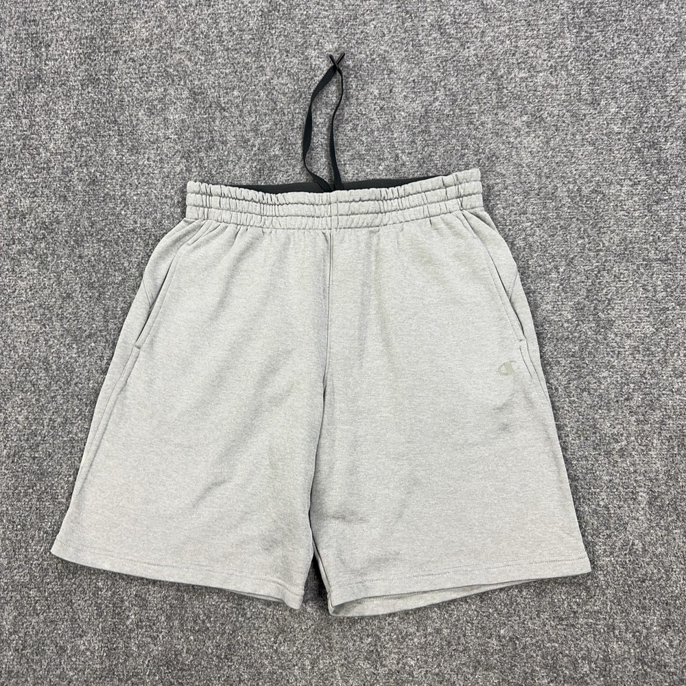 Champion Shorts Mens‎ Medium Gray French Terry Sweat Drawstring 9 Inseam Pockets